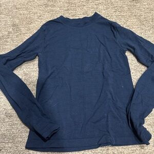 Athleta Navy Long Sleeve Tee